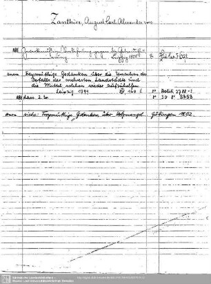 Zanthier, August