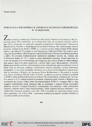 33/34: Porcelana wiedeńska w zbiorach Muzeum Narodowego w Warszawie