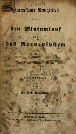 Interessante Neuigkeiten über den Blutumlauf und das Nervensystem