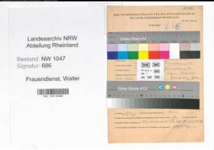Entnazifizierung Walter Frauendienst , geb. 14.11.1906 (Ingenieur)