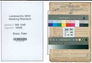 Entnazifizierung Peter Braun , geb. 27.04.1894 (Bahnbeamter)