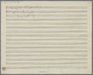 Pieces, Sketches - BSB Mus.coll. 7.58 : [without title]