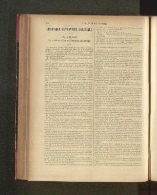 Chronique Cotonnière Coloniale.