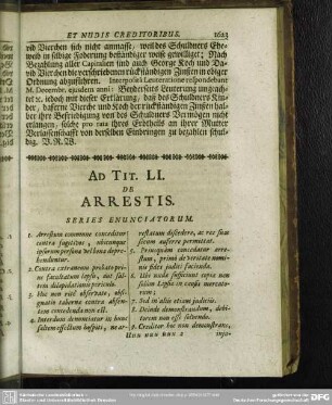 Ad Tit. LI. De Arrestis