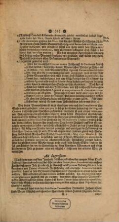 Ad causam Fiscalis Imperialis Aulici contra Die Hoch-Fürstl. Bayreuth. Hof-Räthe Joh. Friedrich Frühauff und Joh. Albrecht Will, atrocissimarum calumniarum Ohnpartheyisch-documentirter Gegen-Bericht, auf Derer Beklagten ohnwahrhafft- und ohnbegründeten Bericht, als ob von der sub 16. Aug. 1720. erkannten allerhöchsten Käyserl. Citatione fiscali circa annii 1720. noch kein Original zum Vorschau kommen ... : Worbey Zu mehrerer Nachricht Des Frühauffischen allgemeinen Unfugs und Respect losen Conduite gegen Ihro Käyserl. Maj. und Dero höchsten Reichs-Gerichte, ein anderweites Kayserl. Reichs-Hof-Raths-Conclusum sub No. 5. benebst ... appendiciret wird ...