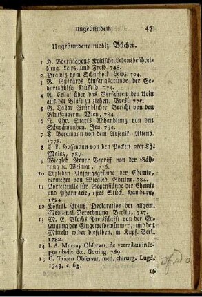 Ungebundene mediz. Bücher.