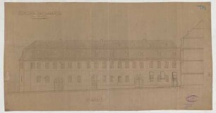 Thiersch, Friedrich von; Bad Berleburg (Nordrhein-Westfalen); Schloss, Umbau - Ansicht, Schnitt