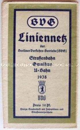 Linienkarte der Berliner Verkehrsbetriebe