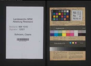Entnazifizierung Claere Schroers , geb. 25.09.1905 (Lehrerin)