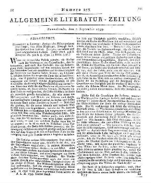 Weishaupt, Adam: Apologie des Misvergnügens und Uebels. - 2., verm., ganz umgearb. Aufl. - Frankfurth ; Leipzig Th. [1].-2. - 1790