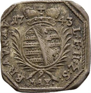 Münze / Notgeld, 1/9 Taler?, 1743