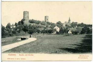 Kohren. Ruine und Kirche