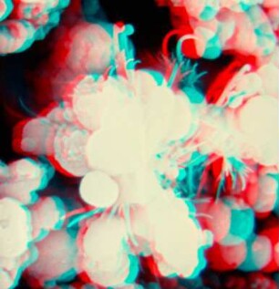 Mineralien, Mikroskopaufnahmen oder Computergrafiken, Urheber vmtl. Offermann
