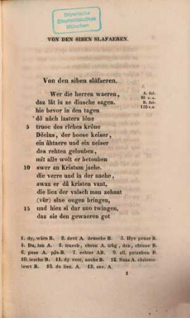 Von den siben Slafaeren : Gedicht des XIII. Jahrhunderts