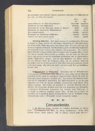 Literaturbericht