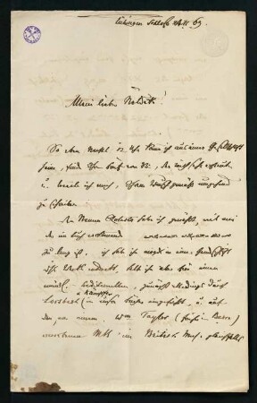 Brief vom 24. Februar 1869