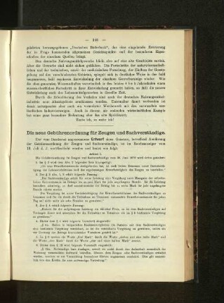 Die neue Gebührenordnung für Zeugen und Sachverständige.