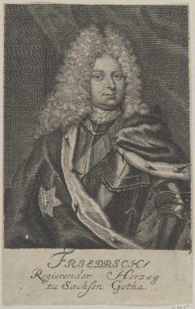 Bildnis des Friedrich zu Sachsen Gotha
