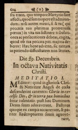 604-606, Die 29. Decembris. In octava Nativitatis Christi.