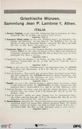 Italia (Nr. 1-67)