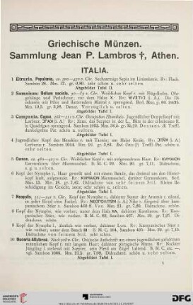 Italia (Nr. 1-67)