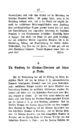 Die Conferenz der Seminar-Directoren und Lehrer zu Berlin