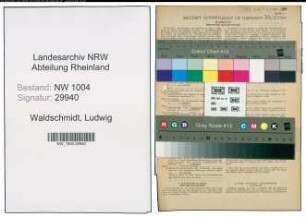 Entnazifizierung Ludwig Waldschmidt , geb. 17.10.1904 (Schlosser)