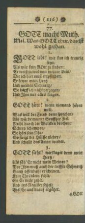 77. GOTT macht Muth