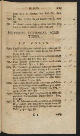 Historiae Literariae Scriptores
