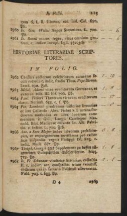 Historiae Literariae Scriptores