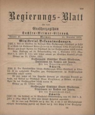 Nr. 37 : 21. November 1872