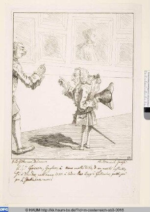 Kunstbetrachtung in der königlichen Galerie (Sig. Grierson)
