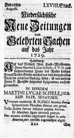 LXVIII. Stück.