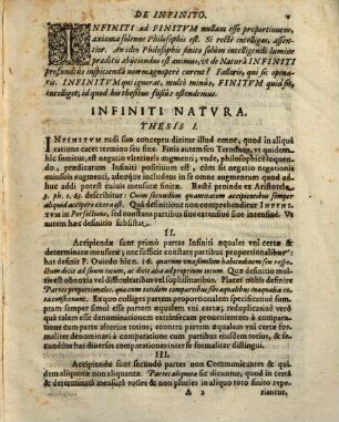 Assertiones de infinito
