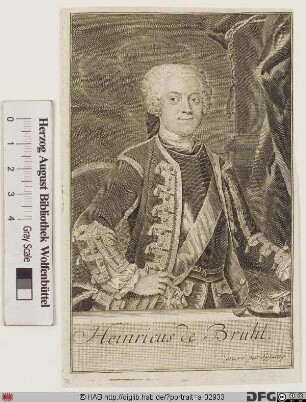 Bildnis Heinrich von Brühl (1737 Reichsgraf)