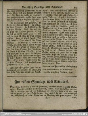 Am eilften Sonntage nach Trinitatis