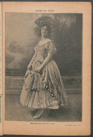 Figuras del teatro: María Santa Crúz (del teatro Florida) - [Fotografía]