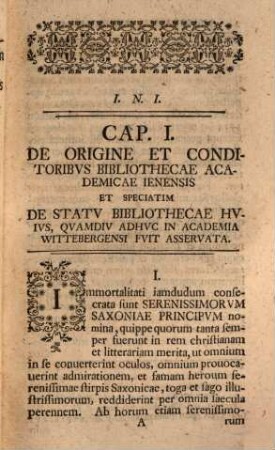 Memorabilia Bibliothecae Academiae Jenensis ...