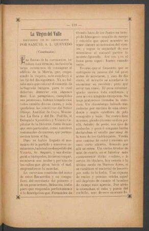 La Virgen del Valle - (Conclusión) : Recuerdo de su coronación