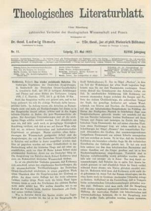 177-179 [Rezension] Koldewey, Robert, Das wieder erstehende Babylon