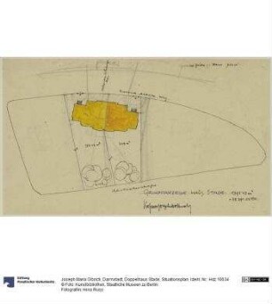 Darmstadt, Doppelhaus Stade, Situationsplan