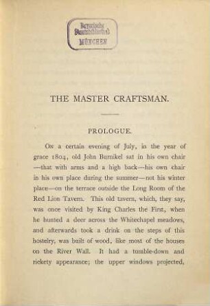 The master craftsman, 1