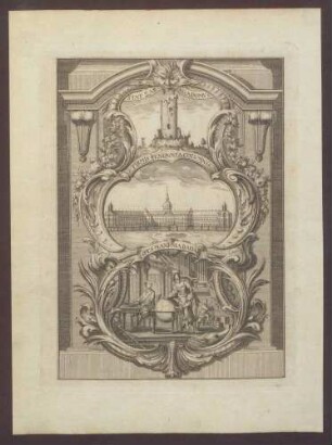 Frontispiz aus Johann Daniel Schöpflin: Historia Zaringo Badensis, Band 1, Karlsruhe: Macklot 1763
