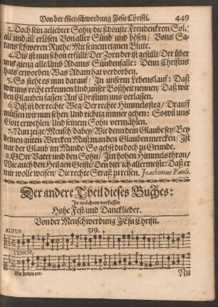 Von der Menschwerdung Jesu Christi.