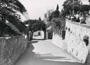 Sizilien. Taormina. Straßeansicht