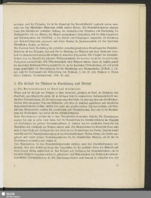 3. Die Gestalt der Bücherei in Einrichtung und Betrieb