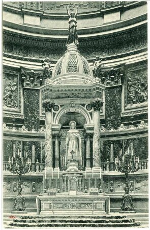 Budapest. Basilika St. Stephan, Stephans-Altar (1851/1905) : Budapest. Sankt-Stephans-Basilika (Baubeginn 1851; József Hild, Fortführung Miklós Ybl, Vollendung 1905; József Kauser). Stephans-Altar