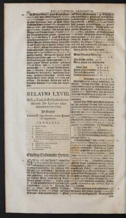 Relatio LXVIII.