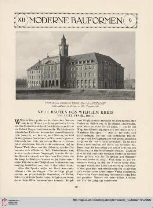12: Neue Bauten von Wilhelm Kreis