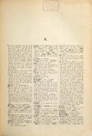 Flügel-Schmidt-Tanger, Wörterbuch der Englischen und Deutschen Sprache für Hand- und Schulgebrauch : Unter besonderer Benutzung von Dr. Felix Flügels Allgemeinem Englisch-Deutschem und Deutsch-Englischem Wörterbuch bearbeitet von Im. Schmidt und G. Tanger. In 2 Bänden, 2